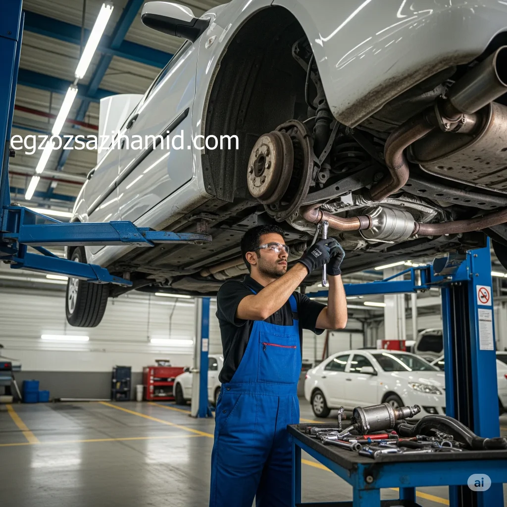 اگزوزسازی حمید تعمیر تخصصی کاتالیزور ماشین های ایرانی و چینی با قیمت مناسب در تهران استاد معین